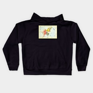 Constellations of Perseus and Caput Medusae from Urania's Mirror Kids Hoodie